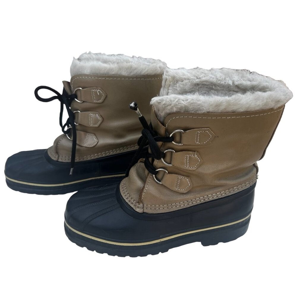 Sorel Women's size 6 Winter Boots - Waterproof Tan & Brown w/ Wool Inser… - Picture 5 of 16